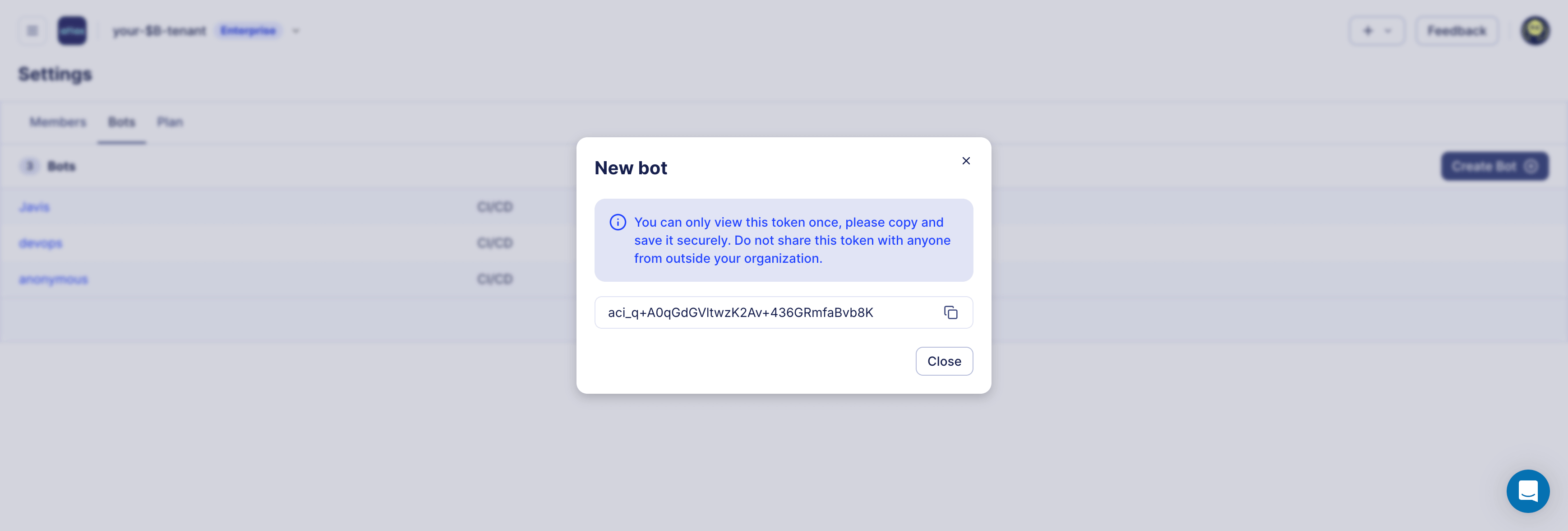 Copy Bot Token