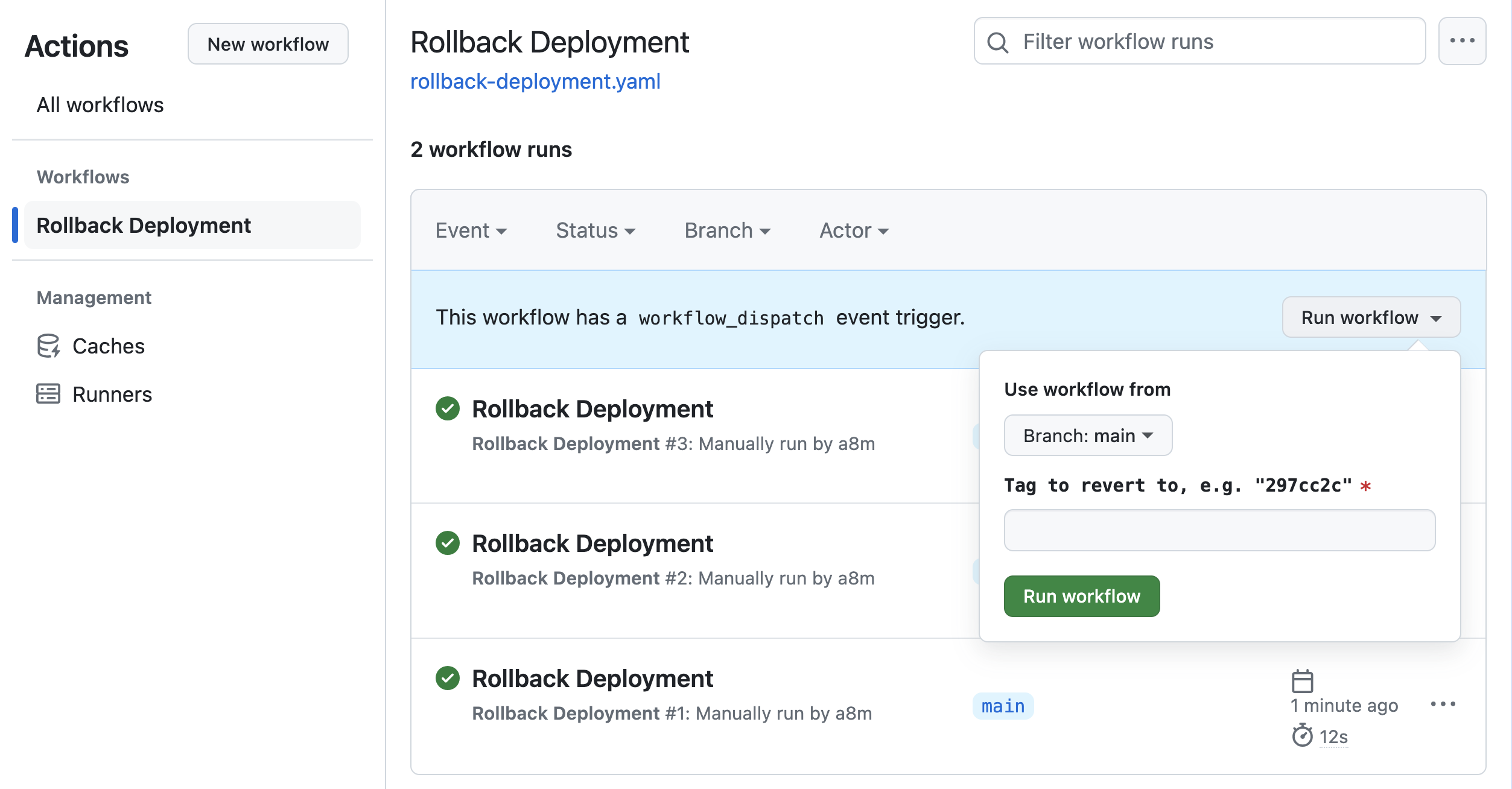 Atlas GitHub Action