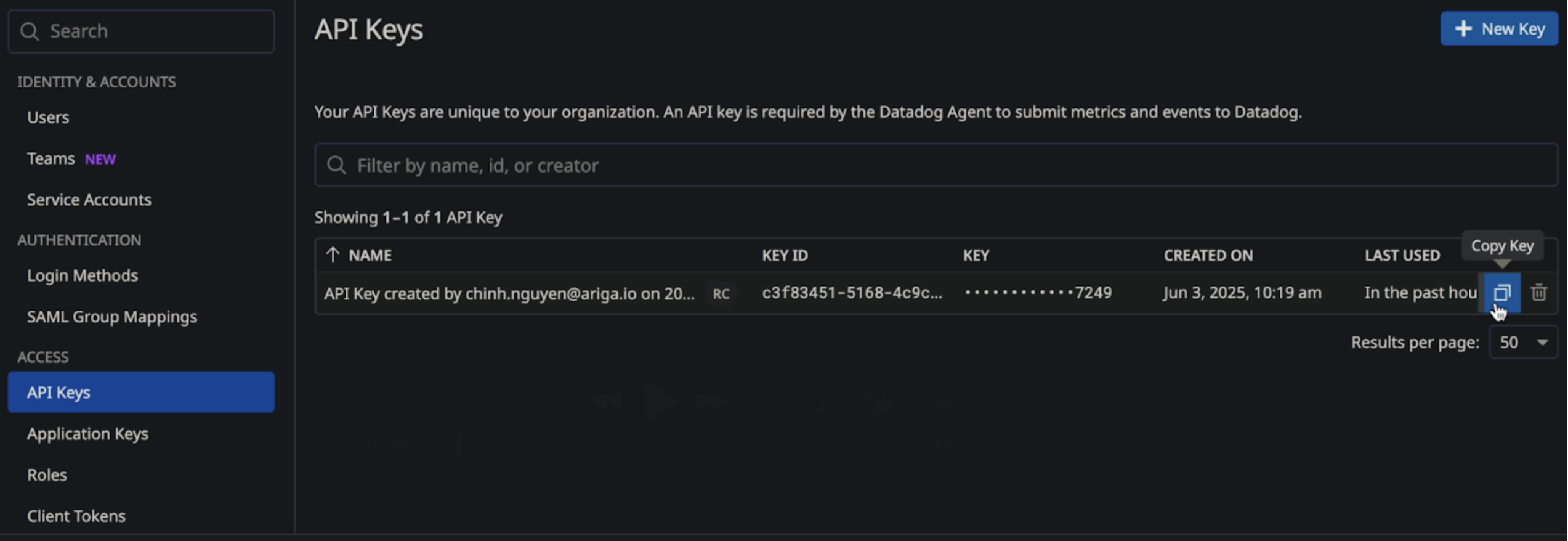 datadog api key